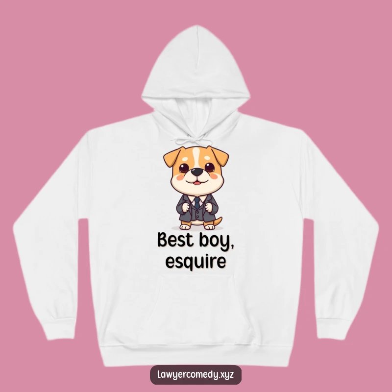 Funny Dog Lawyer Hoodie: Cozy Comfort with Polite Canine Court Style